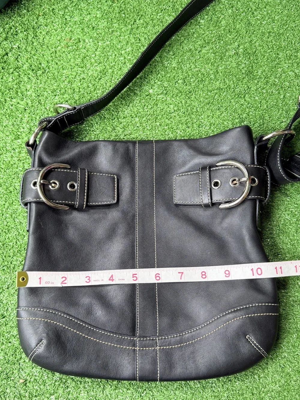 Coach Soho Slim Duffle Black Leather Women’s Crossbody Bag